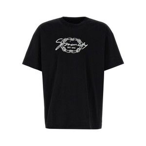 Givenchy Cotton Crewneck T-Shirt With Logo Embroidery - NWT
